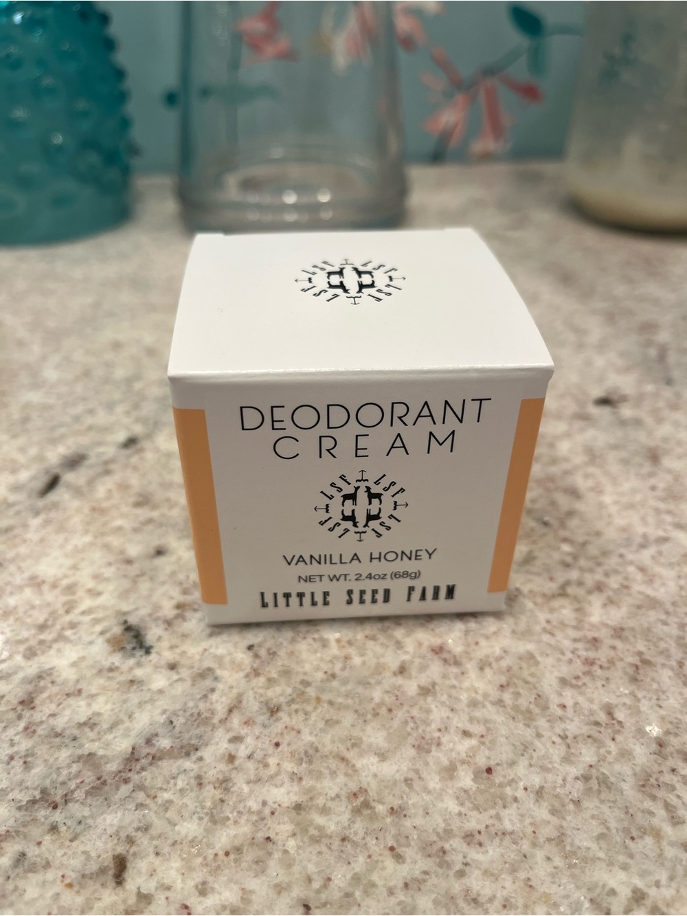 NEW Little Seed Farm All Natural Deodorant Cream Aluminum Free Vanilla Honey